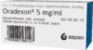ORADEXON 5 mg/ml injektioneste, liuos 10 x 1 ml