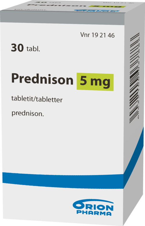 PREDNISON 5 mg tabletti 1 x 30 kpl