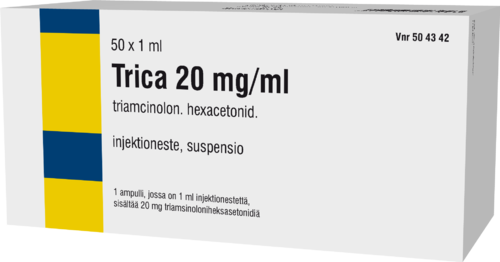 TRICA 20 mg/ml injektioneste, suspensio 50 x 1 ml