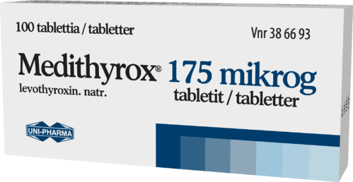 MEDITHYROX 175 mikrog tabletti 1 x 100 fol