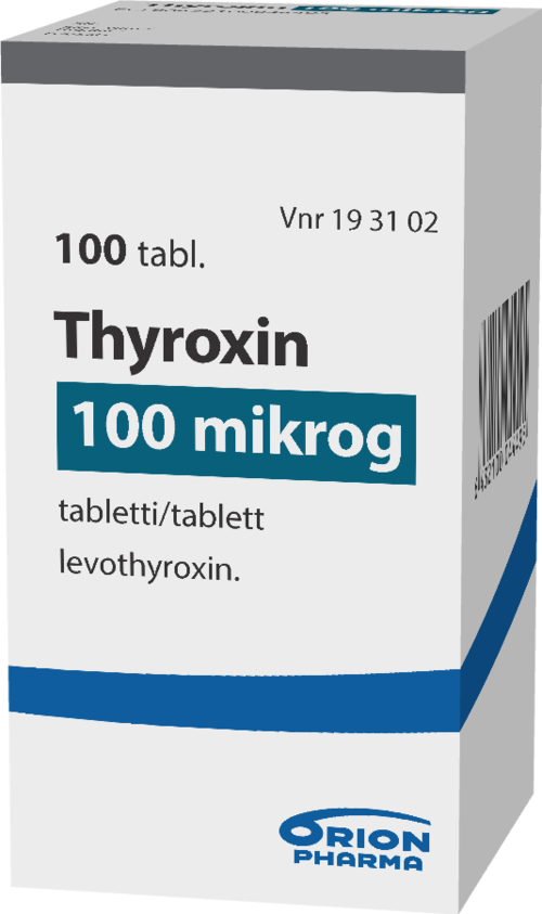 THYROXIN 100 mikrog tabletti 1 x 100 kpl