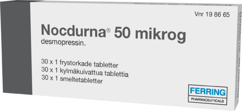 NOCDURNA 50 mikrog tabletti, kylmäkuivattu 30 x 1 fol