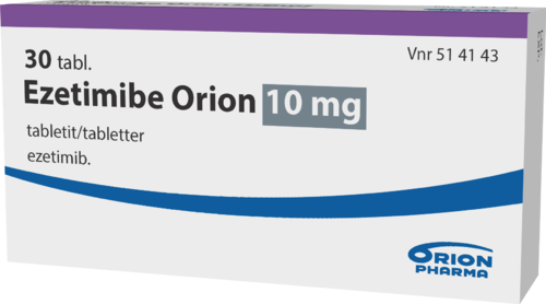 EZETIMIBE ORION 10 mg tabletti 1 x 30 fol