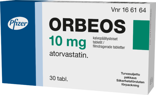 ORBEOS 10 mg tabletti, kalvopäällysteinen 1 x 30 fol