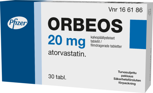 ORBEOS 20 mg tabletti, kalvopäällysteinen 1 x 30 fol