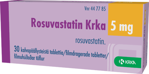 ROSUVASTATIN KRKA 5 mg tabletti, kalvopäällysteinen 1 x 30 fol