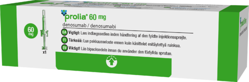 PROLIA 60 mg injektioneste, liuos, esitäytetty ruisku 1 x 1 ml