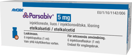 PARSABIV 5 mg injektioneste, liuos 1 x 6 kpl