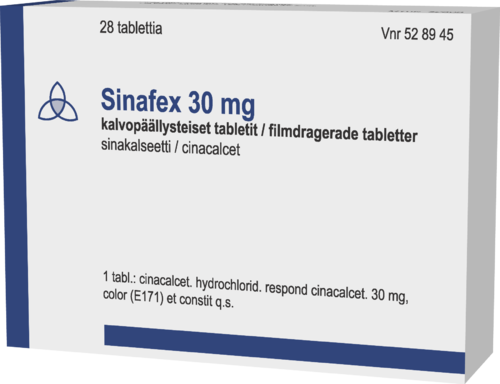 SINAFEX 30 mg tabletti, kalvopäällysteinen 1 x 28 fol