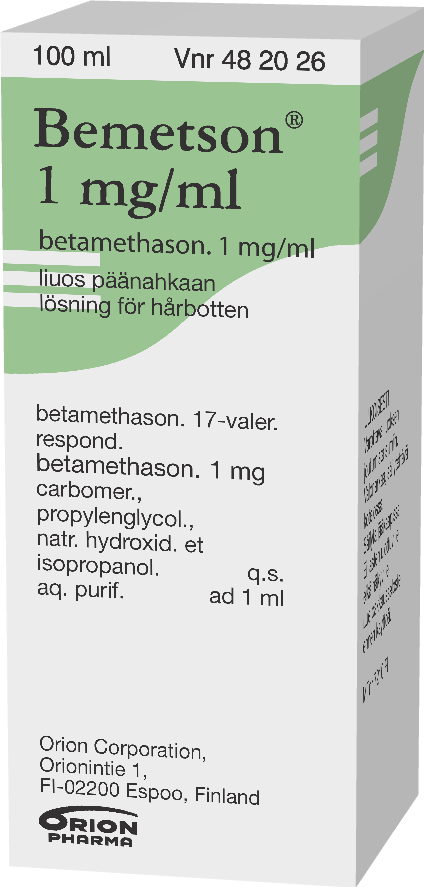 BEMETSON 1 mg/ml liuos päänahkaan 1 x 100 ml