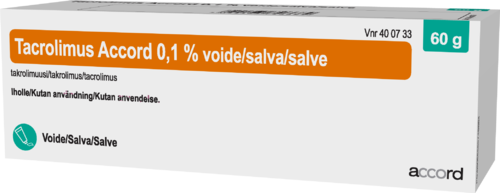 TACROLIMUS ACCORD 0,1 % voide 1 x 60 g