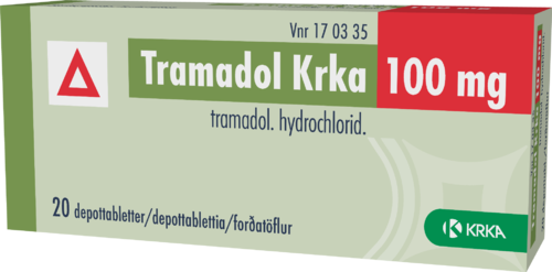 TRAMADOL KRKA 100 mg depottabletti 1 x 20 fol