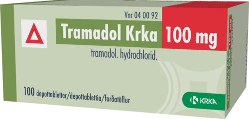 TRAMADOL KRKA 100 mg depottabletti 1 x 100 fol