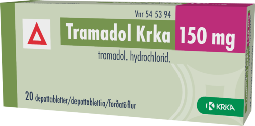 TRAMADOL KRKA 150 mg depottabletti 1 x 20 fol