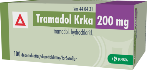 TRAMADOL KRKA 200 mg depottabletti 1 x 100 fol