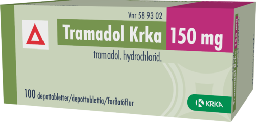 TRAMADOL KRKA 150 mg depottabletti 1 x 100 fol