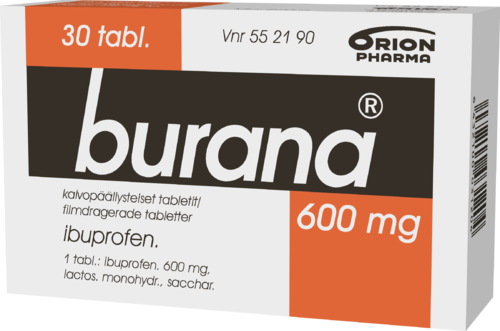 BURANA 600 mg tabletti, kalvopäällysteinen 1 x 30 fol