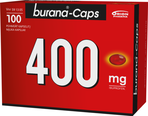BURANA-CAPS 400 mg kapseli, pehmeä 1 x 100 fol
