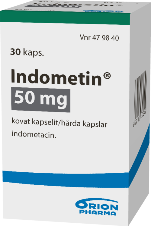 INDOMETIN 50 mg kapseli, kova 1 x 30 kpl