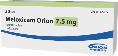 MELOXICAM ORION 7,5 mg tabletti 1 x 30 fol