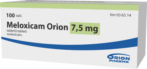 MELOXICAM ORION 7,5 mg tabletti 1 x 100 fol