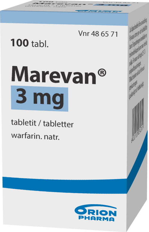 MAREVAN 3 mg tabletti 1 x 100 kpl