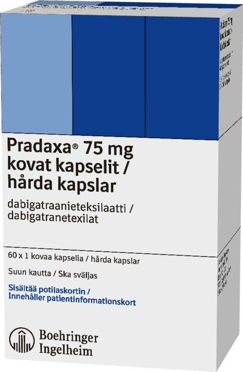 PRADAXA 75 mg kapseli, kova 60 x 1 fol