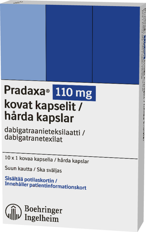 PRADAXA 110 mg kapseli, kova 10 x 1 fol
