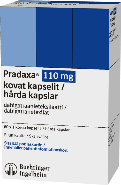 PRADAXA 110 mg kapseli, kova 60 x 1 fol