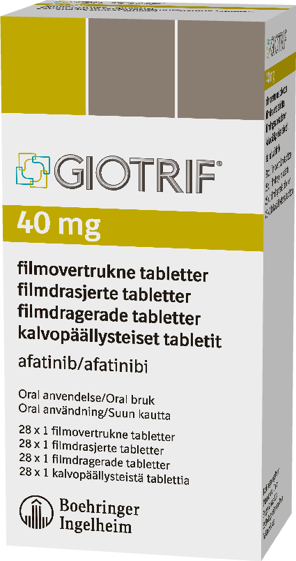 GIOTRIF 40 mg tabletti, kalvopäällysteinen 28 x 1 fol