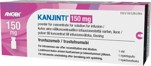 KANJINTI 150 mg kuiva-aine välikonsentraatiksi infuusionestettä varten, liuos 1 x 150 mg