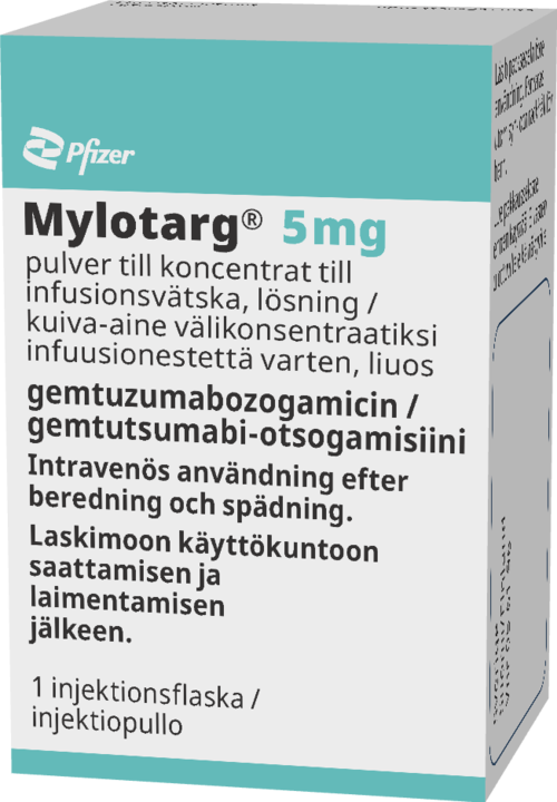 MYLOTARG 5 mg kuiva-aine välikonsentraatiksi infuusionestettä varten, liuos 1 x 1 kpl
