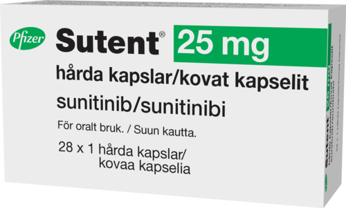 SUTENT 25 mg kapseli, kova 1 x 28 fol