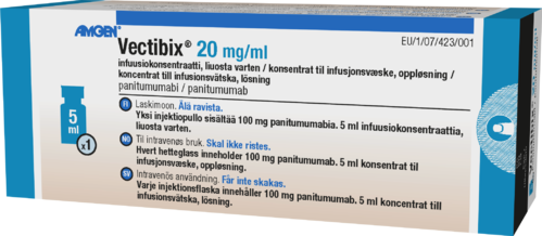 VECTIBIX 20 mg/ml infuusiokonsentraatti, liuosta varten 1 x 5 ml