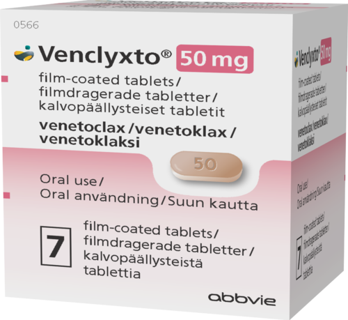 VENCLYXTO 50 mg tabletti, kalvopäällysteinen 1 x 7 fol