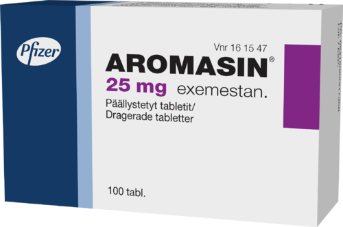 AROMASIN 25 mg tabletti, päällystetty 1 x 100 fol