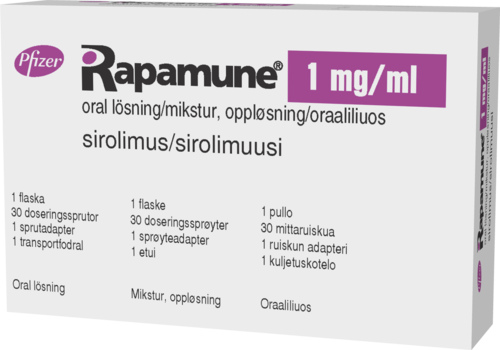 RAPAMUNE 1 mg/ml oraaliliuos 1 x 60 ml