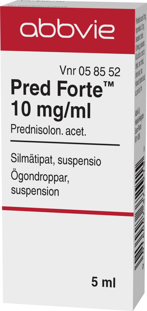 PRED FORTE 10 mg/ml silmätipat, suspensio 1 x 5 ml