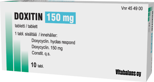 DOXITIN 150 mg tabletti 1 x 10 fol