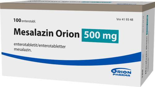 MESALAZIN ORION 500 mg enterotabletti 1 x 100 fol