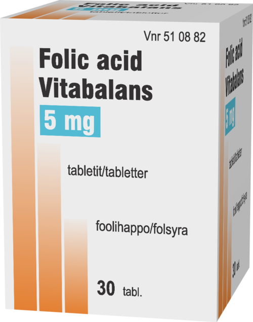 FOLIC ACID VITABALANS 5 mg tabletti 1 x 30 kpl