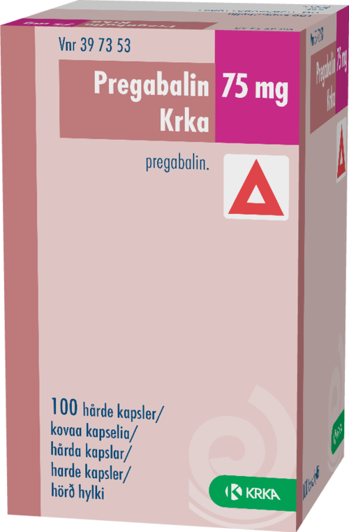 PREGABALIN KRKA 75 mg kapseli, kova 1 x 100 kpl