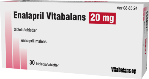 ENALAPRIL VITABALANS 20 mg tabletti 1 x 30 fol