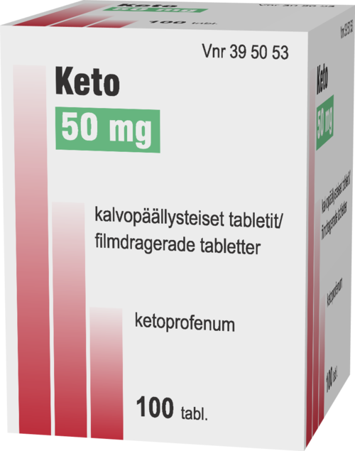 KETO 50 mg tabletti, kalvopäällysteinen 1 x 100 kpl