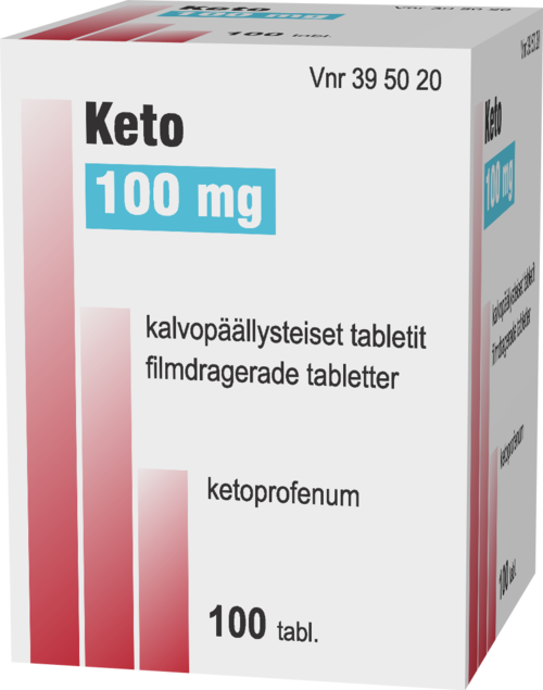 KETO 100 mg tabletti, kalvopäällysteinen 1 x 100 kpl