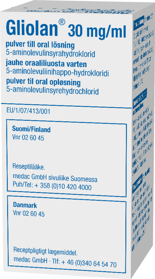 GLIOLAN 30 mg/ml jauhe oraaliliuosta varten 1 x 1.5 g