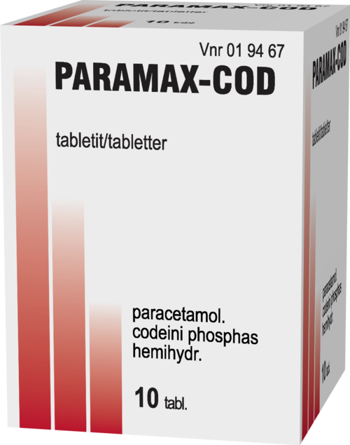 PARAMAX-COD 500/30 mg tabletti 1 x 10 kpl