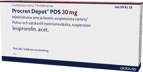 PROCREN DEPOT PDS 30 mg injektiokuiva-aine ja liuotin suspensiota varten, esitäytetty ruisku 1 x 30 mg