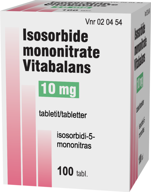 ISOSORBIDE MONONITRATE VITABALANS 10 mg tabletti 1 x 100 kpl