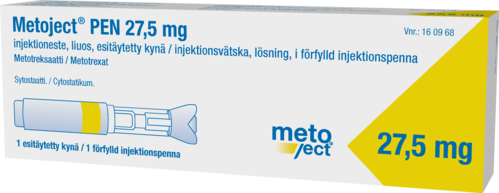 METOJECT PEN 27.5 mg injektioneste, liuos, esitäytetty kynä 1 x 0.55 ml